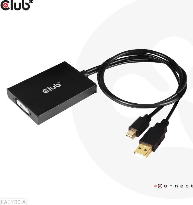 Image du produit Club 3D Câble adaptateur CAC-1130-A Mini-DisplayPort - DVI-D (0.83 cm)