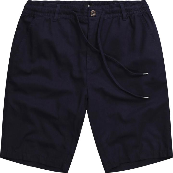 Image du produit JP1880 Bermuda aspect lin. Taille élastique et coupe décontractée (6XL)