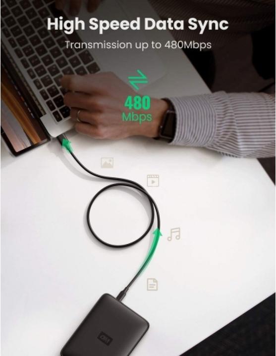 Produktbild Ugreen USB A – Mini USB (0.25 m, USB 2.0)