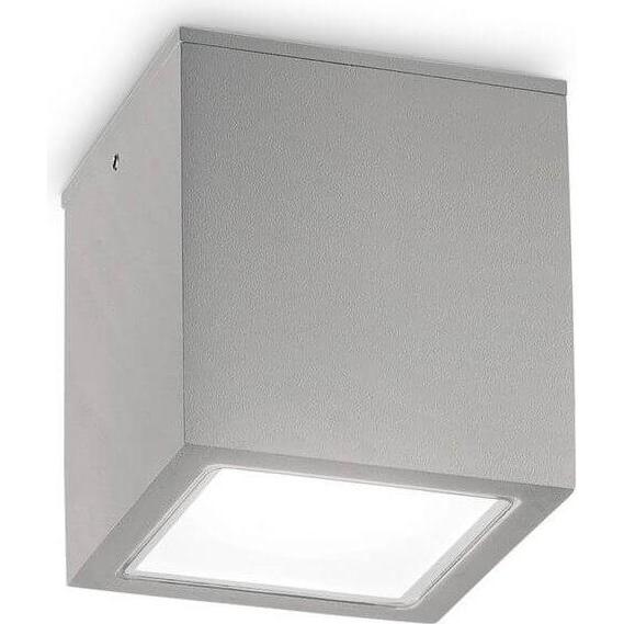 Ideal lux, Wandleuchte + Deckenleuchte, TECHO Deckenleuchte GU10 dimmbar Grau IP54 326887 (GU10)