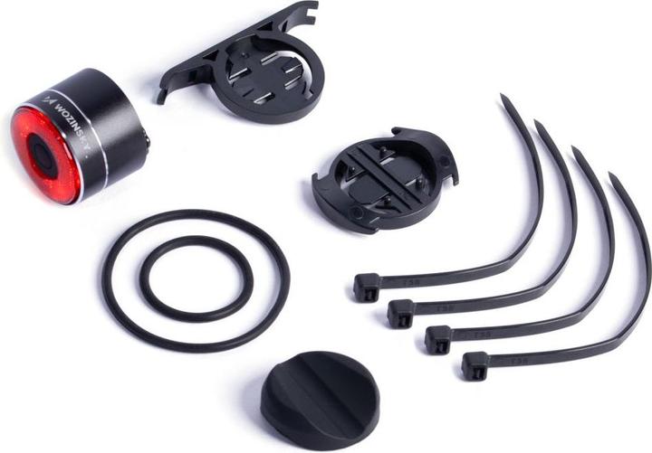 Produktbild Wozinsky WRBLB3 USB-C LED-Fahrradrücklicht, rotes Licht, STOP-Sensor – schwarz