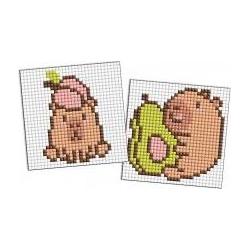 Ideyka Diamond Mosaic Kids - Capybara: Pfirsich