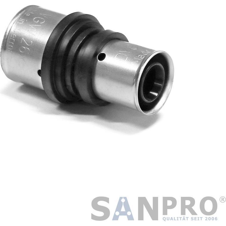 Sanpro, Rohrverbindungstechnik, THPRESS PPSU Pressfitting Reduzierung Reduzierstück TH Kontur 20x2 - 16x2 (Pressverbindu...
