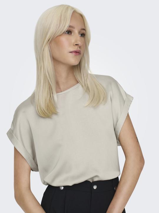 Produktbild Only Normal geschnitten Rundhals Umgeschlagene Ärmelbündchen Top Top (XS)