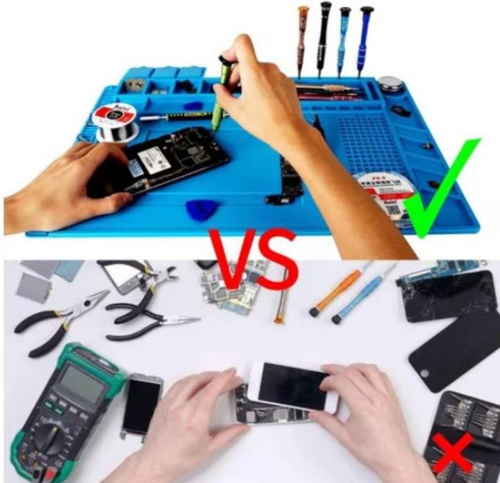 Actual product image Velleman SILICONE SOLDERING MAT - 450 x 300 mm