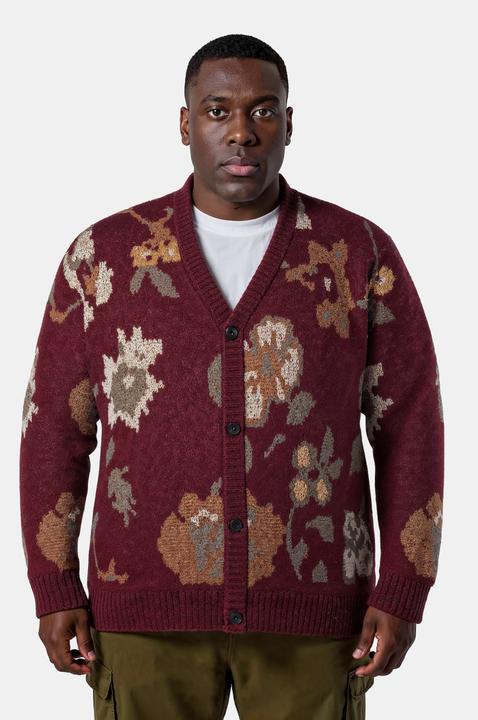 Produktbild Sthuge Strickjacke, oversized, florales Strickmuster, bis 7XL (L)