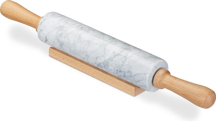 Actual product image Relaxdays Marble Rolling Pin