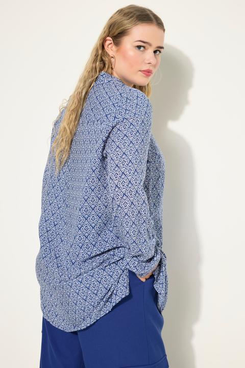 Produktbild Studio Untold Hemdbluse, Boxy Shape, grafischer Print, Hemdkragen, Langarm (42, 44)