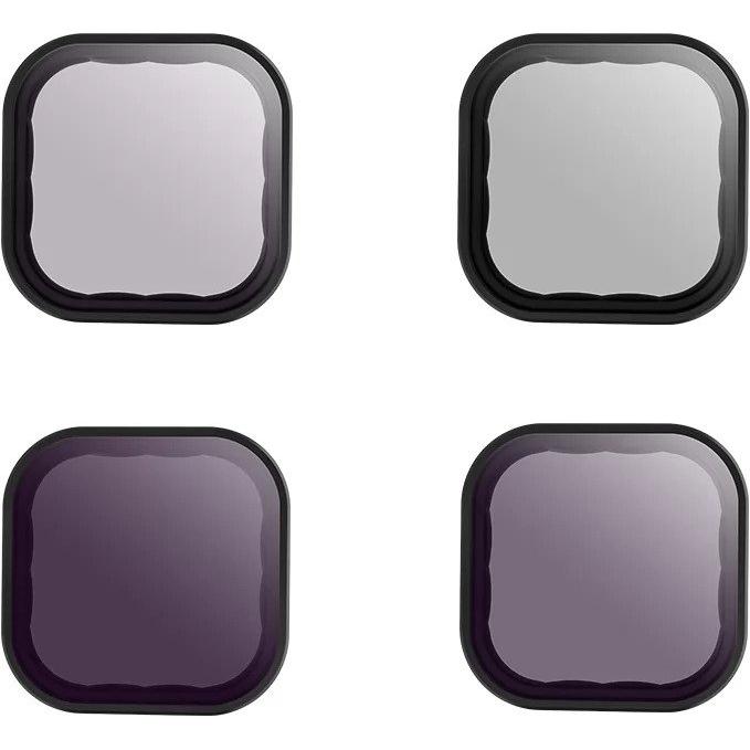 Telesin ND & Circular Polarizer 4-Filter Set (Hero 9), Action Cam Zubehör, Schwarz