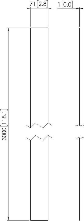 Image du produit Vogels PRO Bande de recouvrement,Blanc,pour PUC25xx 160cm