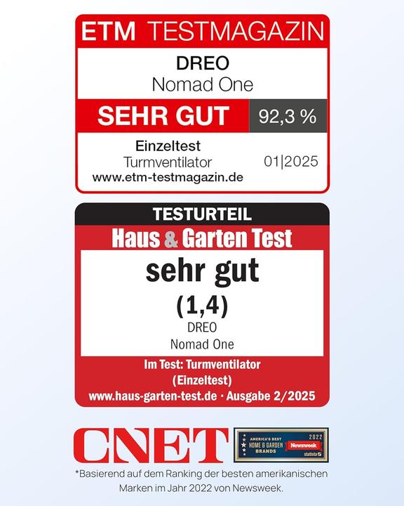 Produktbild Dreo Nomad One (34 dB)