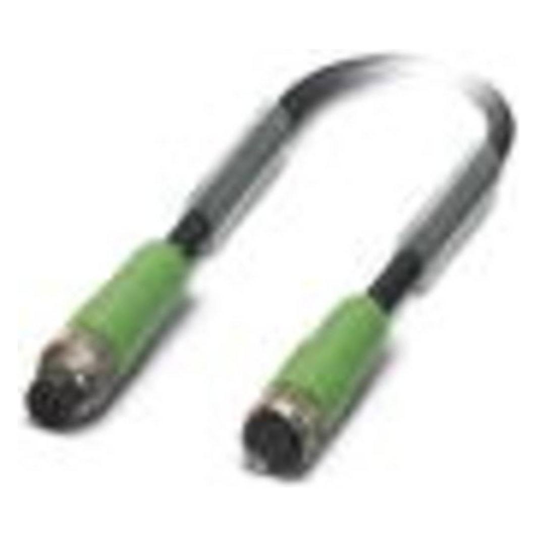 Phoenix Contact SAC-8P-M 8MS/ 3,0-PU, Elektronikkabel + Stecker, Schwarz