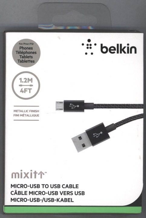 Produktbild Belkin MIXIT Metallic Micro-USB (1.20 m, USB 2.0)