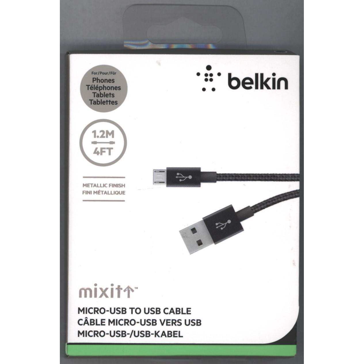 Thumbnail - Belkin MIXIT Metallic Micro-USB (1.20 m, USB 2.0), USB Kabel