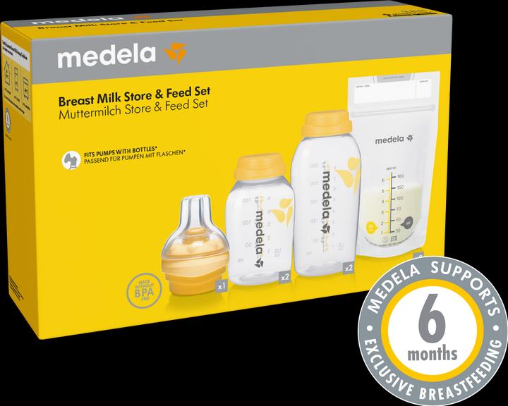 Actual product image Medela Breastmilk store & feed set
