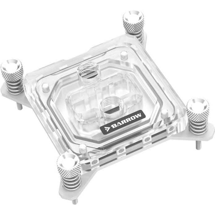Barrow Intel CPU Wasserblock RGB, Acryl - weiss, CPU Wasserkühler, Weiss