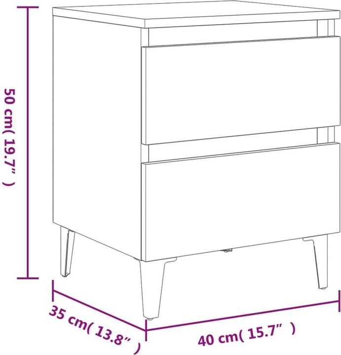 Actual product image vidaXL Rad (40 x 35 x 50 cm)