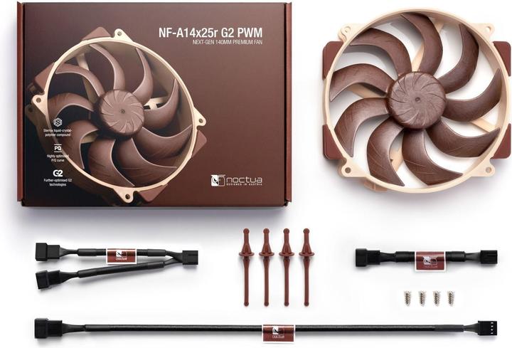 Actual product image Noctua NF-A14x25r G2 PWM (140 mm, 1x)