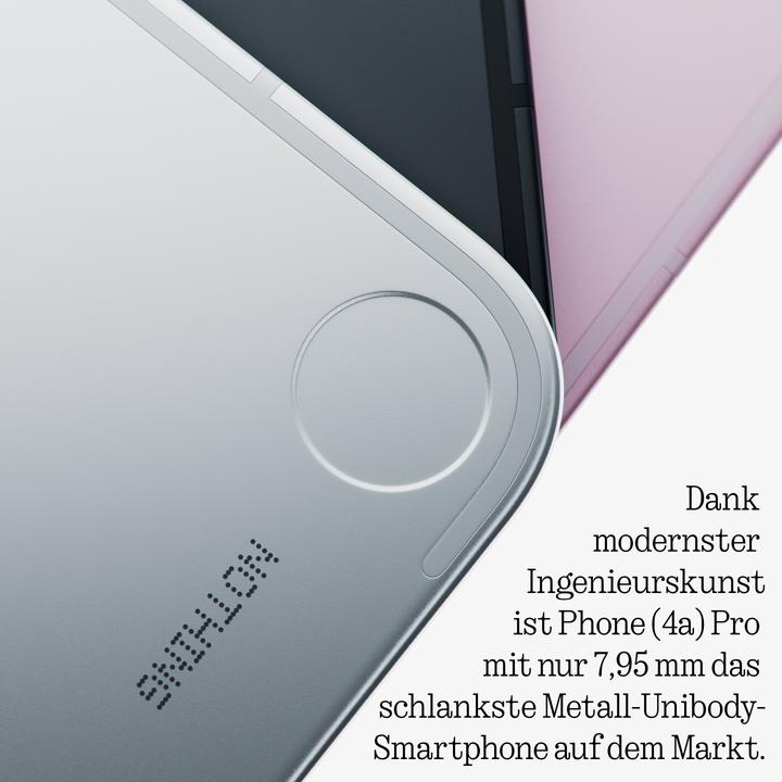 Produktbild Nothing Phone (4a) Pro (128 GB, Silver, 6.83", Dual SIM, 5G)