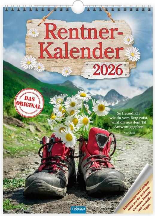 Produktbild Trtsch Classickalender Rentnerkalender 2026 (24 x 33 cm, Kein Einband, Deutsch)
