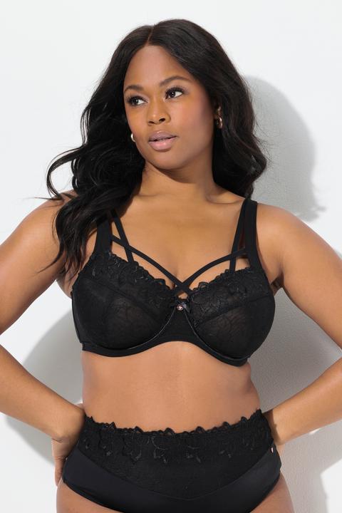 Actual product image TruYou Strappy Floral Lace Underwire Bra (110 F)