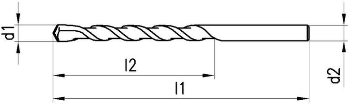 Immagine prodotto Bosch Professional Zubehör Trapano a spirale per calcestruzzo in metallo duro (5 mm)