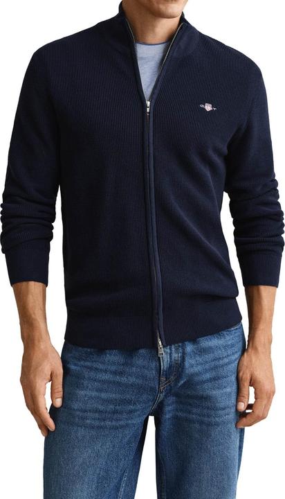 Produktbild GANT Micro Textured Cotton Zip Cardigan (XXL)