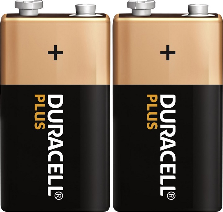 Actual product image Duracell Plus Power (2 pcs., 9V Block, 580 mAh)