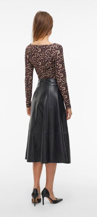 Produktbild Vila High Waist Ledermidirock (38)