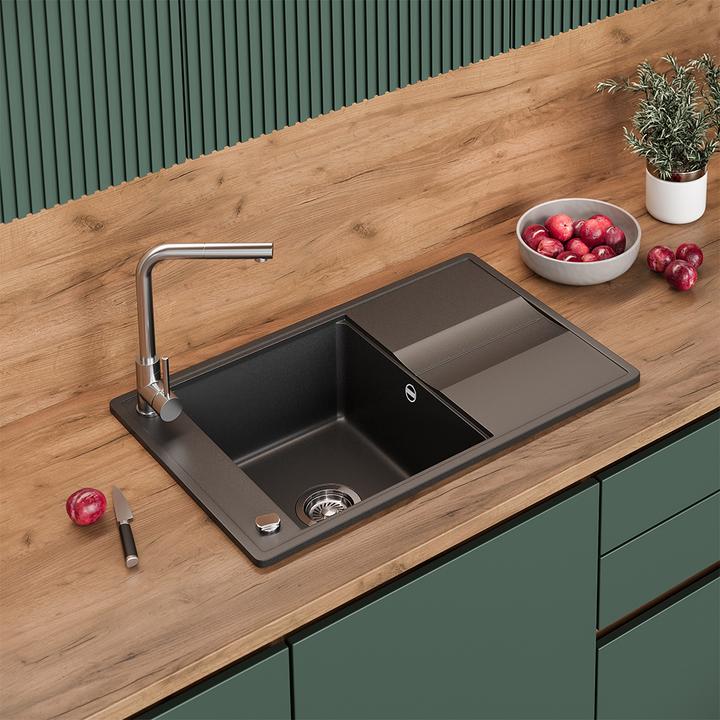 Actual product image Bergström Kyoto (Fitted sink with draining board, 78 cm, 50 cm)