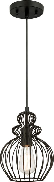 Produktbild Westinghouse Pendelleuchte Käfig Mattschwarz mit 1 Lampe (E27)