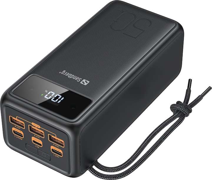 Sandberg Powerbank USB-C PD 130W 50000 (50000 mAh, 100 W, 185 Wh)