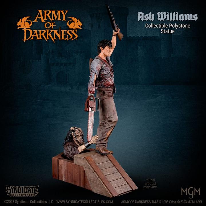 Actual product image Toynk Toys Army of Darkness Statue 1/10 Ash Williams 28 cm