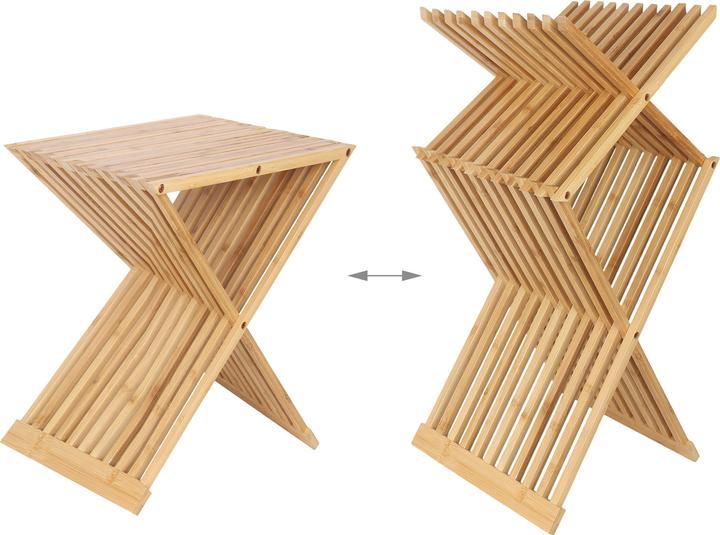 Produktbild Relaxdays GmbH Pflanzenhocker klappbar Bambus
