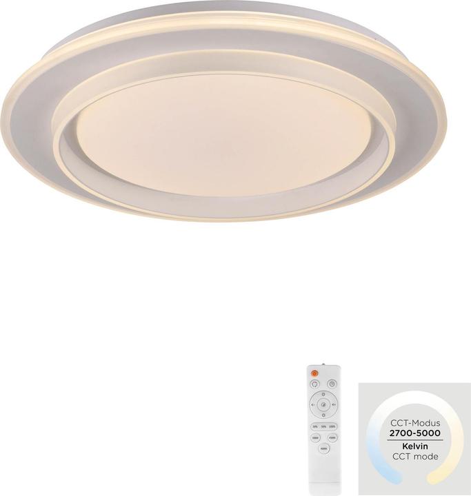Produktbild Just Light LED Deckenlampe LAGO CCT dimmbar Fernbedienung rund 30min Timer, CCT (2700 lm)