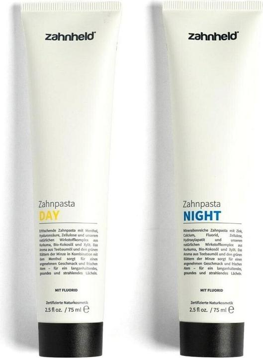 Actual product image Zahnheld Toothpaste day & night fluoride paste (150 ml)