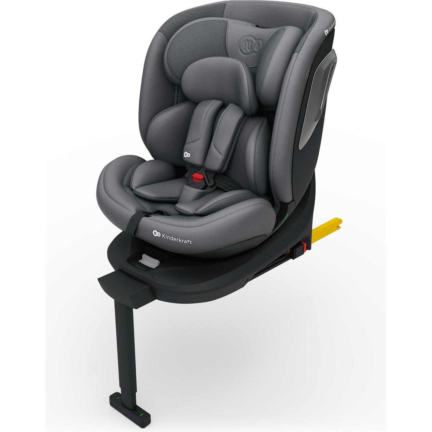 KinderKraft, Seggiolino auto, Car Seat I-360 2 PLUS i-SIZE 40-150cm GREY (Seggiolino per bambini)
