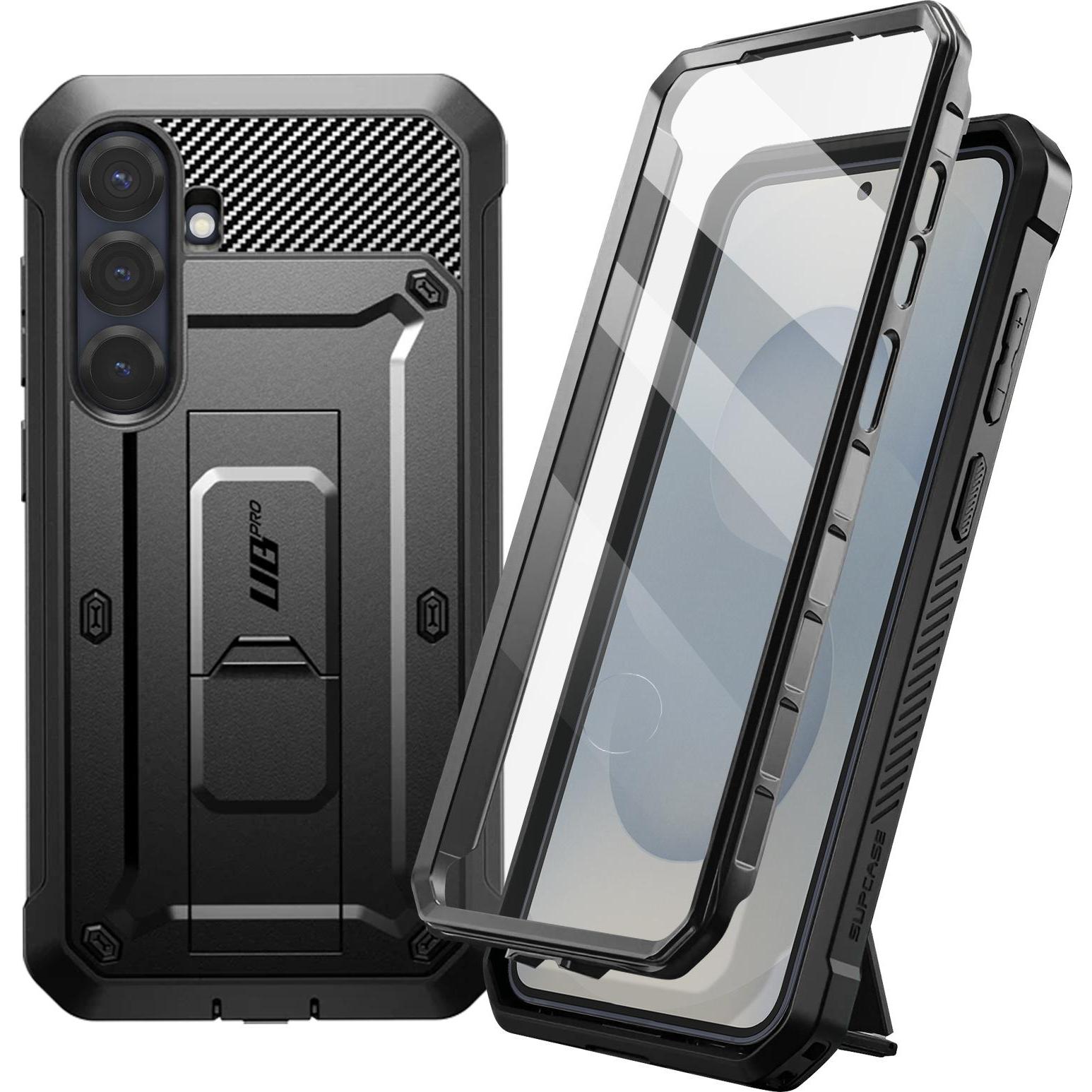 Supcase Unicorn Beetle Pro Rundum-Hülle (Samsung Galaxy S25), Smartphone Hülle, Schwarz