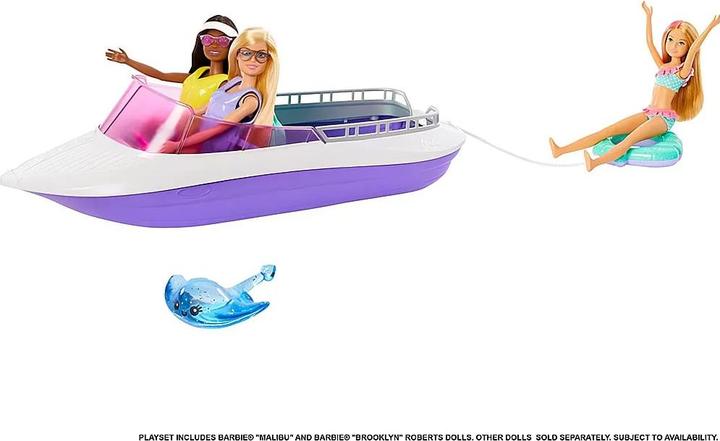 Productafbeelding Barbie "Zeemeerminnen Power" speelset met poppen en boot, speelgoed voor kinderen vanaf 3 jaar
