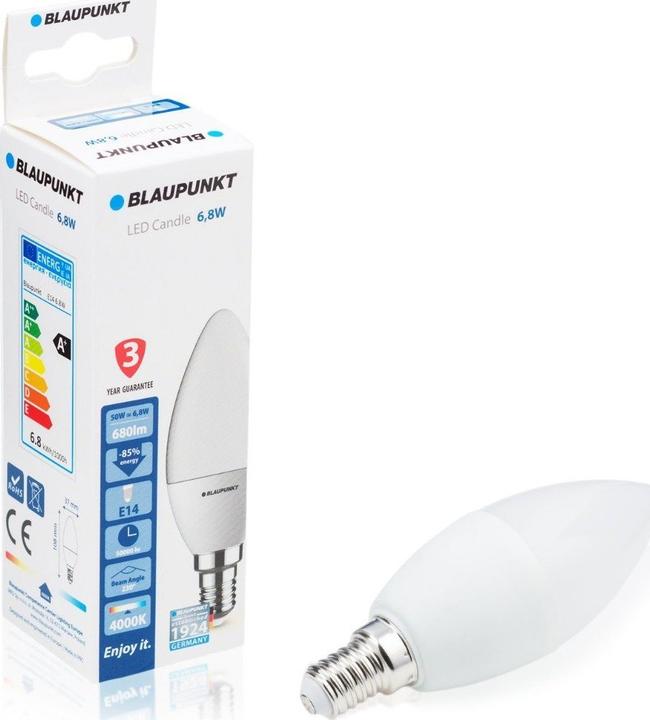 Image du produit Blaupunkt Ampoule LED E14 - Bougie - 7W - Blanc Naturel 4000K - Ampoules à Led - Simple (E14, 1x)