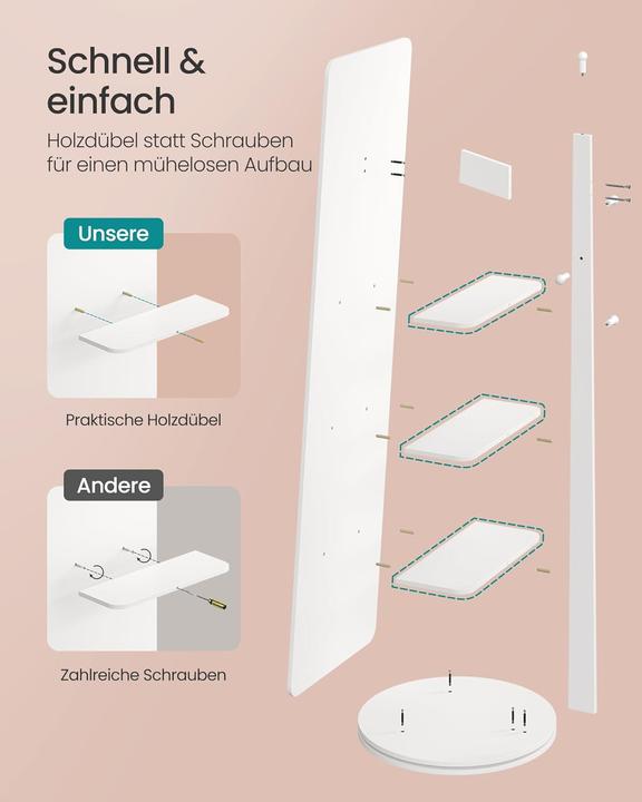 Immagine prodotto Songmics Standspiegel (45 x 163 cm)