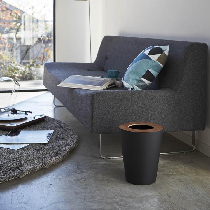 Actual product image Yamazaki Round wastepaper basket RIN (1.30 l)