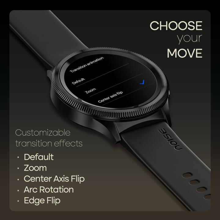 Actual product image Noise NoiseFit Halo 2 Smartwatch Jet Black (42 mm)