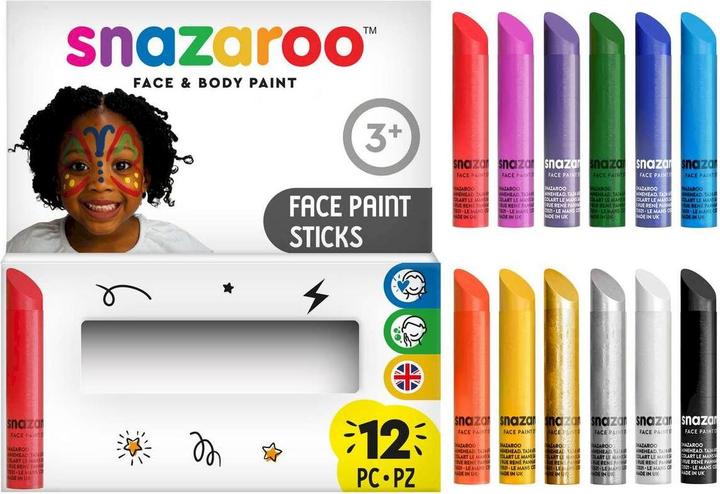 Produktbild Snazaroo Zubehör Schminkstifte farbig, 12 Stück