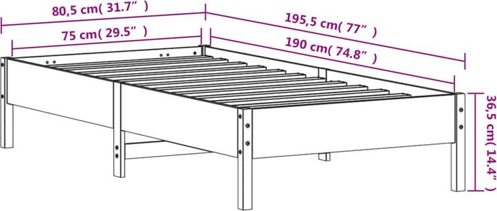 Produktbild vidaXL Iseabal (75 x 190 cm)