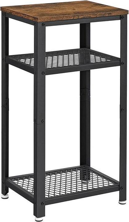 Vasagle Beistelltisch rechteckig Spanplatte vintagebraun, schwarz 45,0 x 35,0 x 75,0 cm, 1 St. (45 x 35 x 75 cm)