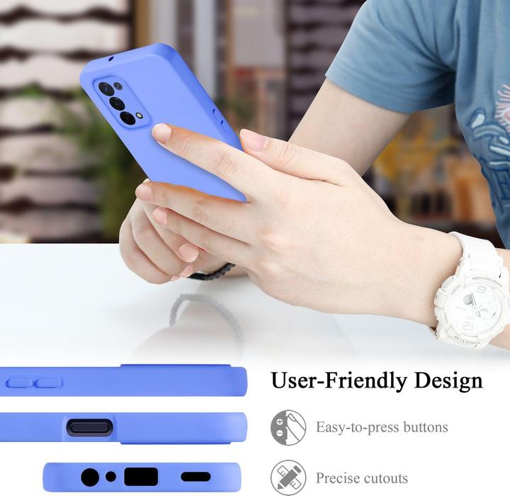 Actual product image Cadorabo Case for OPPO A54 5G / A74 5G TPU in liquid protection silicone design (Oppo A74 5G)