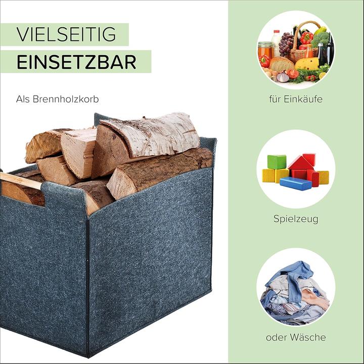 Image du produit Kobolo Panier à bois pour cheminée