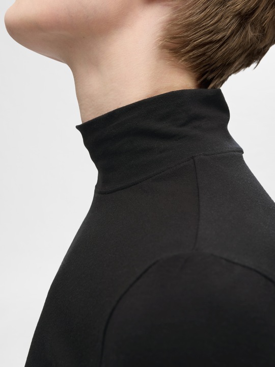 Image du produit Selected Femme Basic Haut à col haut avec manches longues (L)