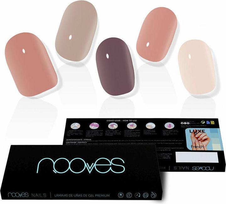 Actual product image Nooves Secret Earth Premium Luxe Solid Color Gel Nails 20 Units (Artificial nails)
